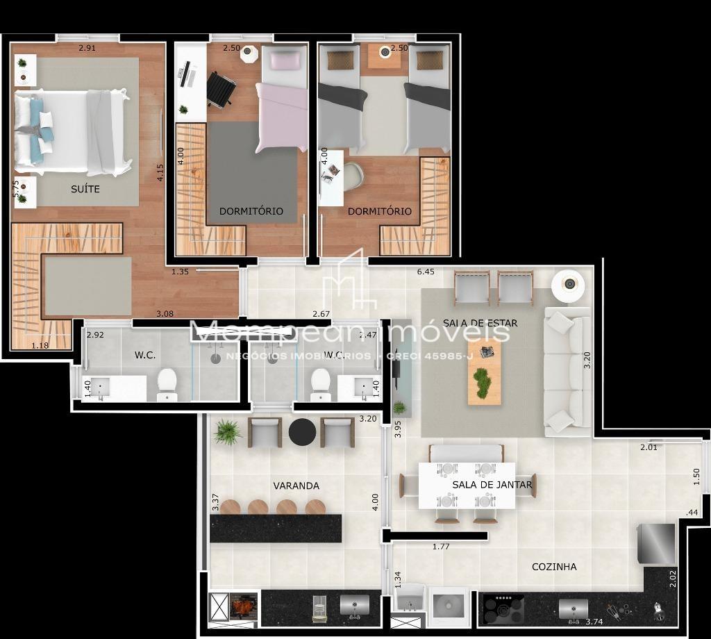 Apartamento, 2 quartos, 56 m² - Foto 27